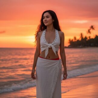 Women's Tie Top & Wrap Skirt (SAMPLE)